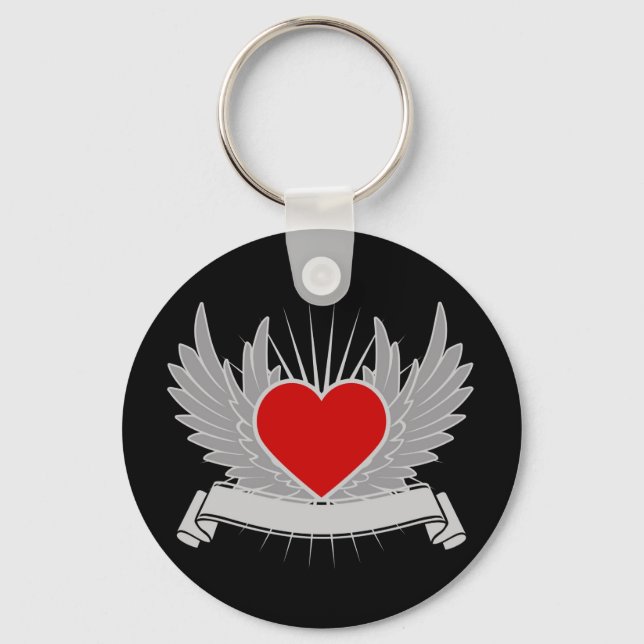 Porte-clés Coeur rouge (Recto)