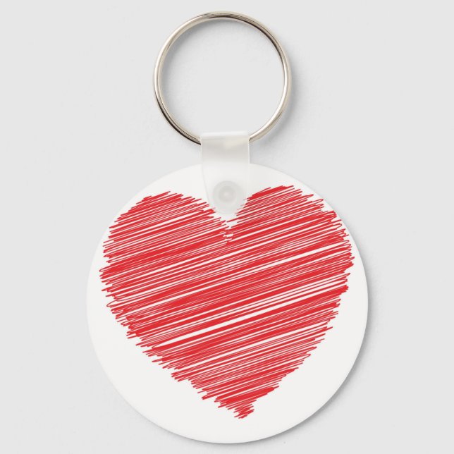 Porte-clés Coeur rouge (Recto)