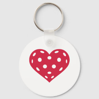 Porte-clés Coeur rouge du pavé