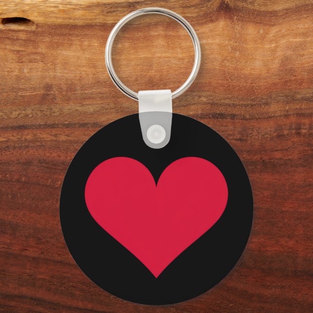 Porte-clés Cœur Saint Valentin Amour Cœur  (Recto)
