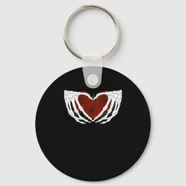 Porte-clés Coeur squelettique (Recto)
