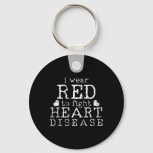 Porte-clés Coeur T Chemise Combattre Coeur Maladie Tee Cadeau