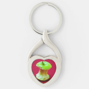 Porte-clés Coeur vert pomme