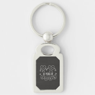 Porte-clés Coeurs de calèche-cadeaux du 85e anniversaire