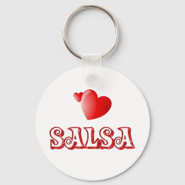 Porte-clés Coeurs de salsa (Recto)