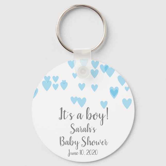 Porte-clés Coeurs dispersés dans l'air (Recto)