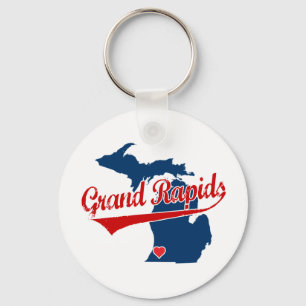 Porte-clés Coeurs Grand Rapids Michigan