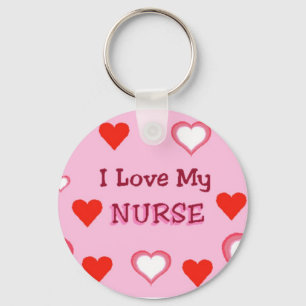 Porte-clés Coeurs : J'Aime Mon Infirmière