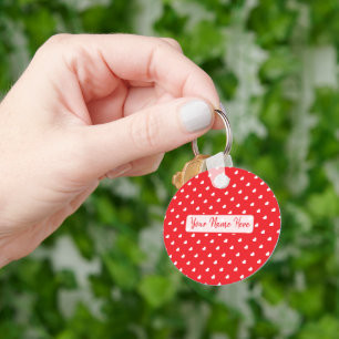 Porte-clés Cœurs Joyuse Saint-Valentin Moderne Motif D'Amour