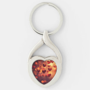 Porte-clés coeurs pendants