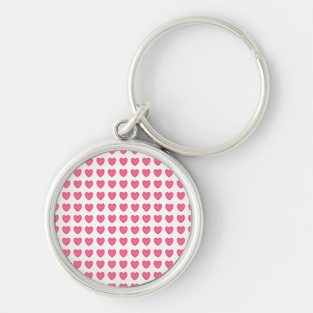 Porte-clés Coeurs Polka (Devant)