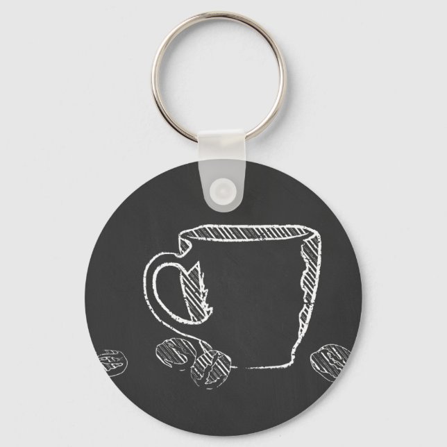 PORTE-CLÉS COFFEE CUP CHALK (Recto)