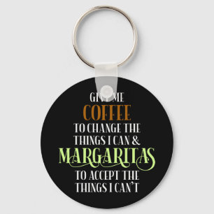 Porte-clés Coffee & Margarita Lover Funny Saying