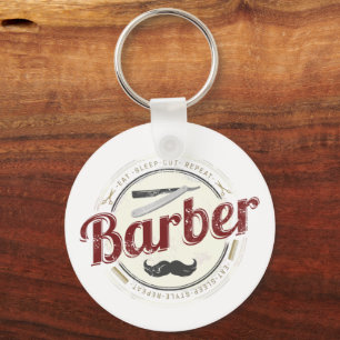 Porte-clés Coiffeur de cheveux Hustler Coiffeur Rétro coiffeu