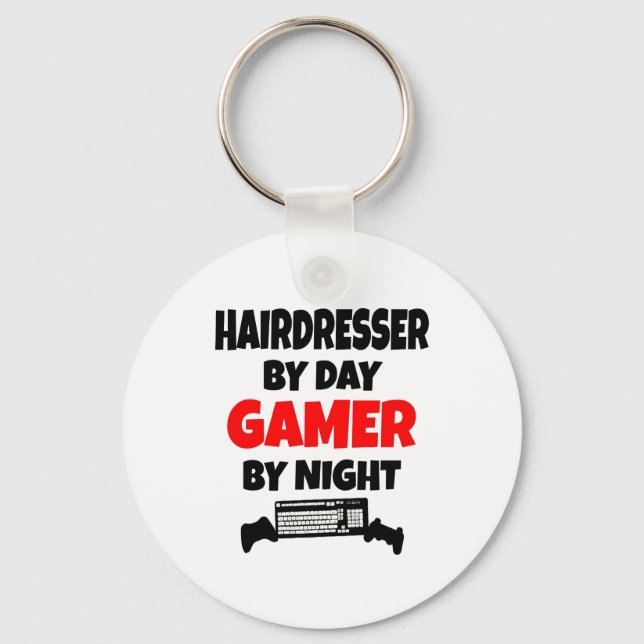 Porte-clés Coiffeur Gamer (Recto)