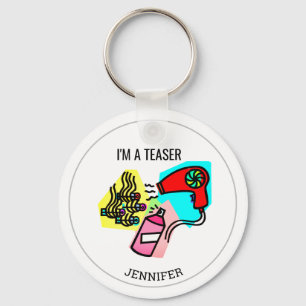 Porte-clés Coiffeur personnalisé I Tease