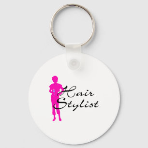 Porte-clés Coiffeur (rose)