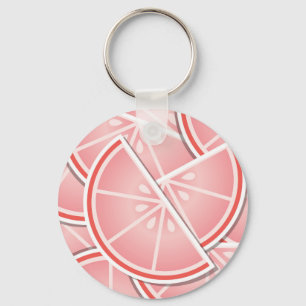 Porte-clés Coincés de pamplemousse rose