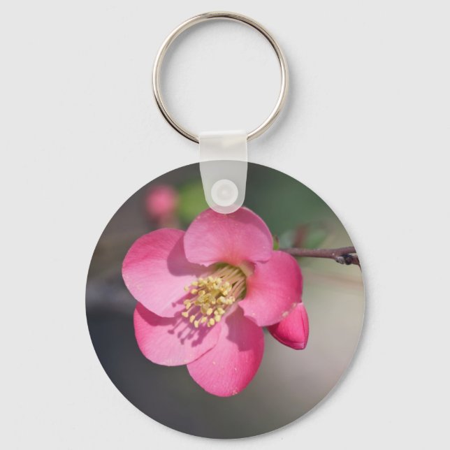 Porte-clés Coingot de Fleur de Poirier Parfait Rose (Recto)