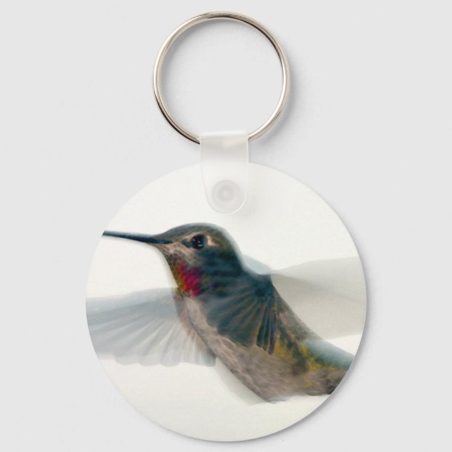 Porte-clés Colibri à gorge rouge (Recto)