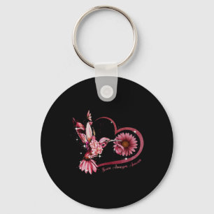 Porte-clés Colibri Tournesol Cœur Ruban Bourgogne Cerveau