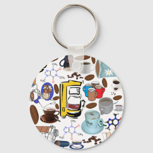 Porte-clés Collage de café