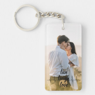 Porte-clés collage photo et texte personnalisé