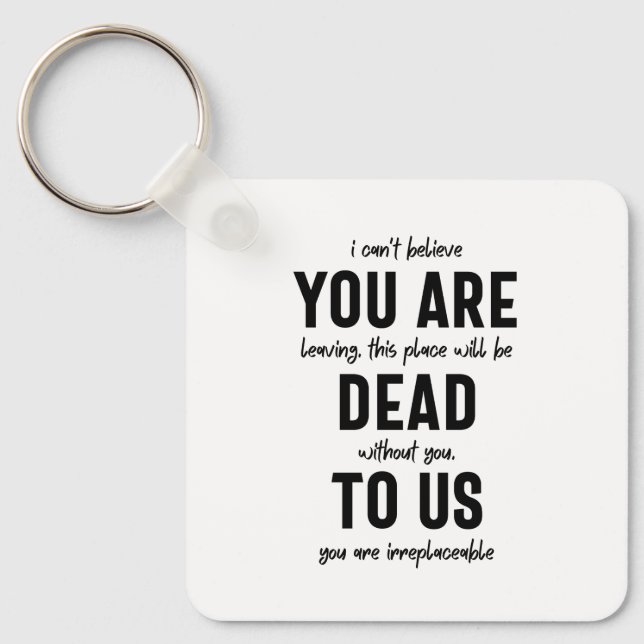 Porte-clés colleague farewell, retirement, coworker goodbye,  (Recto)