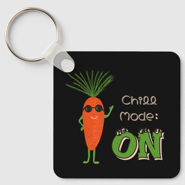 Porte-clés Collection de carottes cool (Recto)