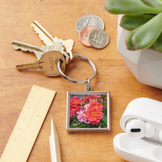 Porte-clés Collection de fleurs