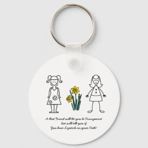 Porte-clés Collection de meilleurs amis transparente