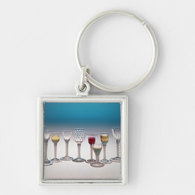 Porte-clés Collection de verres de vin, c.1755-60 (Devant)