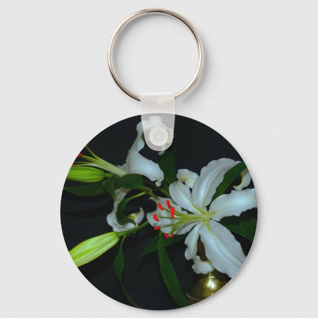 Porte-clés Collection Irlandaise de laiton et de fleurs (Recto)