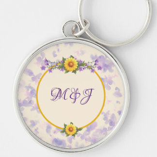 Porte-clés Collection Jardin de Printemps Crème