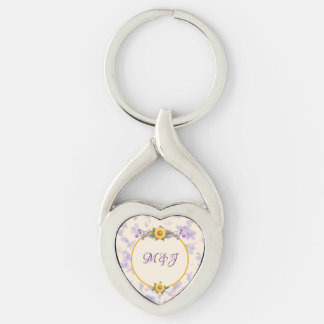 Porte-clés Collection Jardin de Printemps Crème