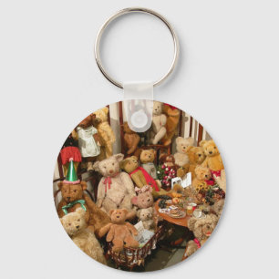 Porte-clés Collection Of Vintage Teddy Bears