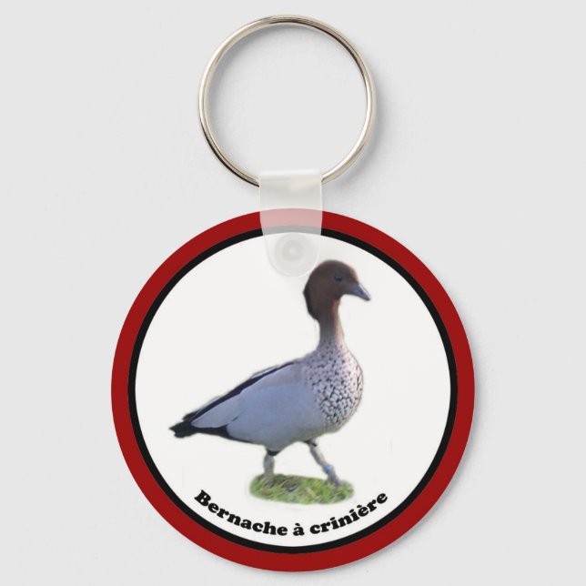 Porte-clés collectionneur de palmipèdes d'ornement (bernache  (Recto)