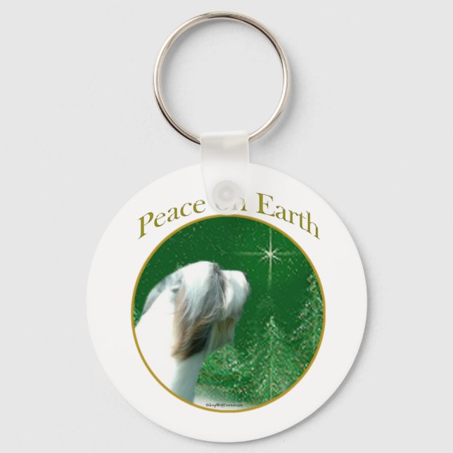 Porte-clés Collie Paix (Recto)