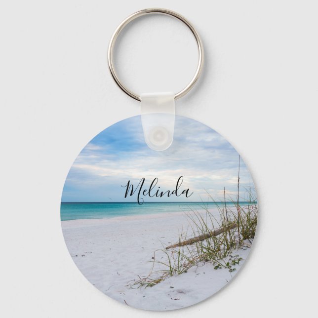 Porte-clés Collier de clé Matinée d'avoine de mer et de plage (Recto)