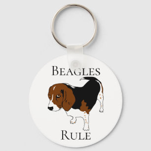 Porte-clés Collier de clés Chien Chiot Beagle Règles