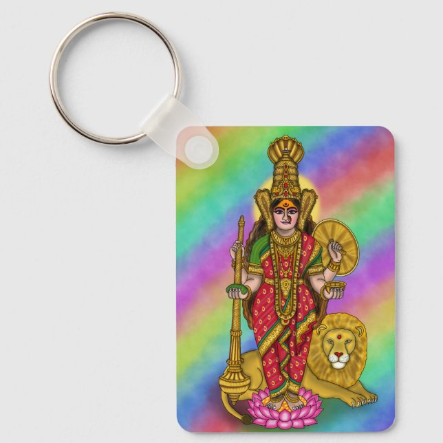 Porte-clés Collier de clés Divine Kolhapur Mahalakshmi (Recto)