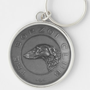 Porte-clés Collier de clés Médaillon Borzoï Vintage