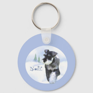 Porte-clés Collier de clés Standard Schnauzer Noel