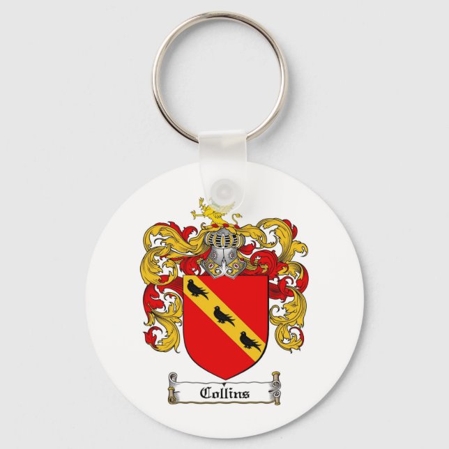 PORTE-CLÉS COLLINS FAMILLE CREST - COLLINS COAT OF ARMS (Recto)