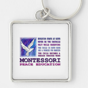 Porte-clés Colombe de Montessori