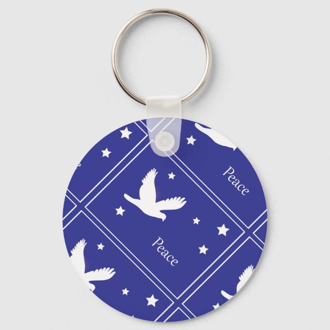 Porte-clés colombe de paix (Recto)