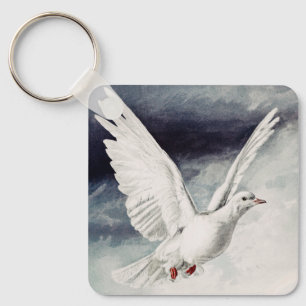 Porte-clés Colombe du Saint-Esprit Confirmation religieuse et