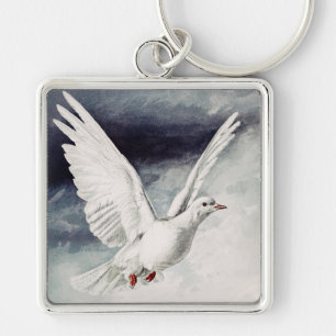 Porte-clés Colombe du Saint-Esprit Confirmation religieuse et
