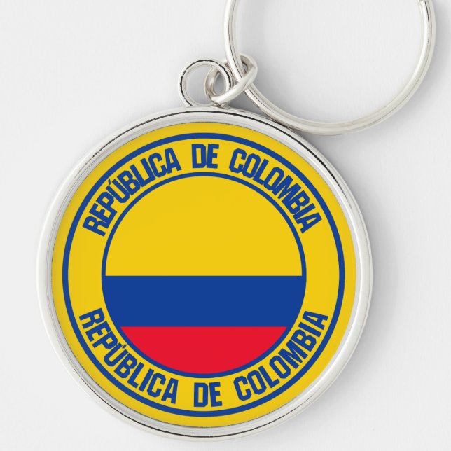 Porte-clés Colombia Round Emblem (Devant)