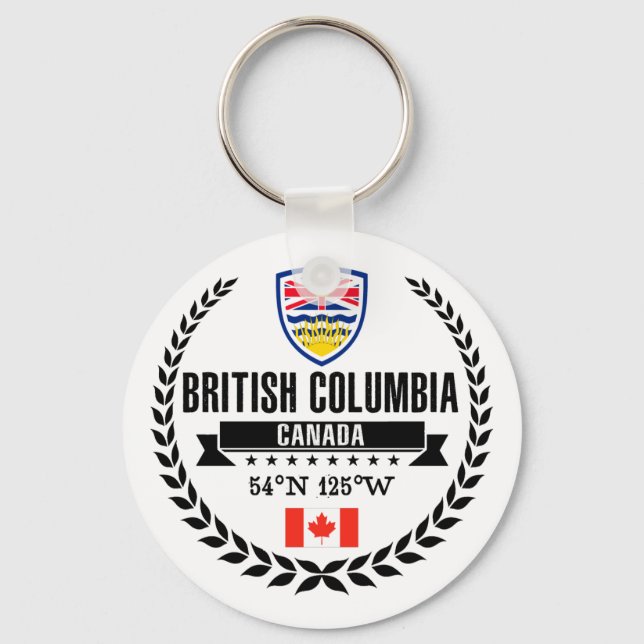 Porte-clés Colombie-Britannique (Recto)